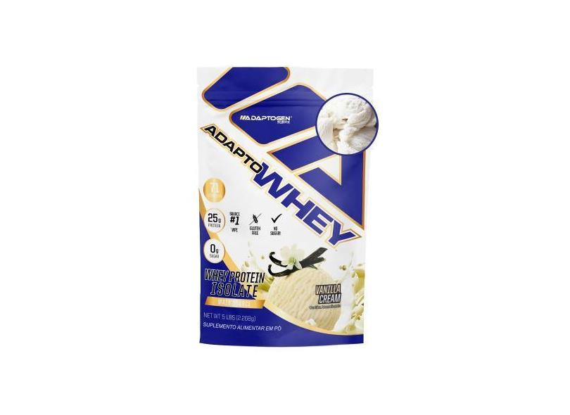Adapto Whey 3W (2,26Kg) Vanilla Cream Adaptogen - Adaptogen Science em ...