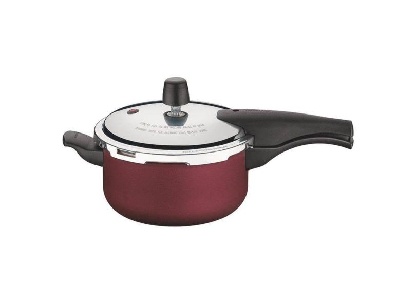 Panela De Pressao 20Cm 3 0L Vancouver Vermelho Aluminio Com Revestimento Antiaderente Tramontina