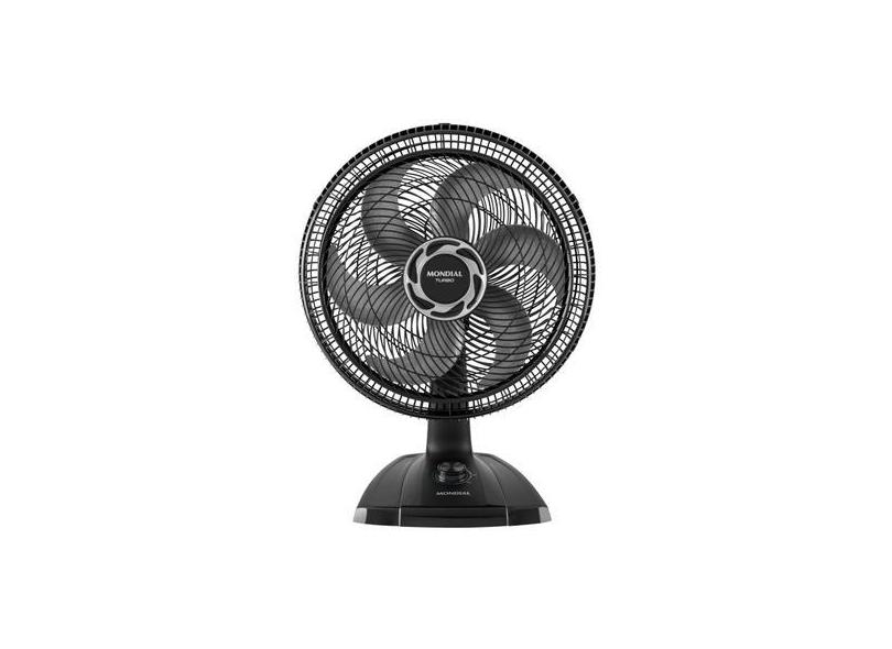 Ventilador de Mesa Mondial Turbo VT-40-NB - 40cm 3 Velocidades, Preto 