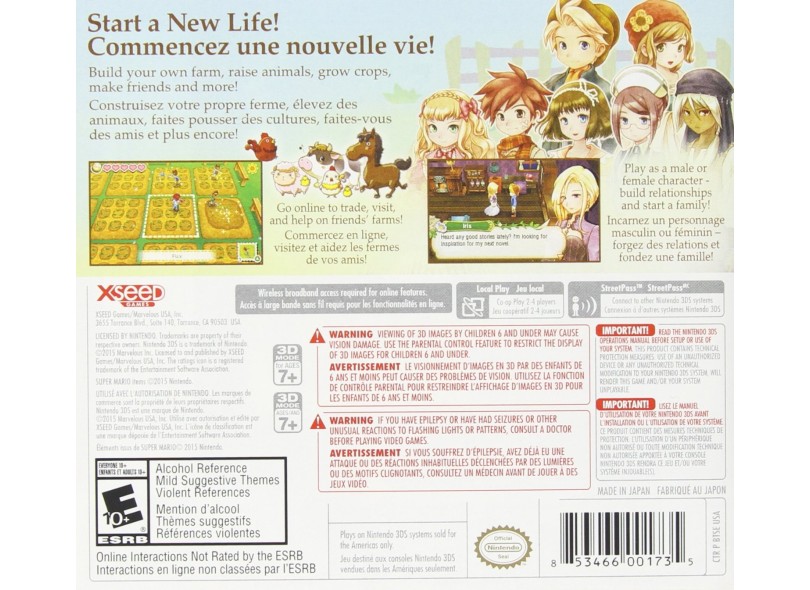Jogo Story of Seasons Marvelous Interactive Nintendo 3DS
