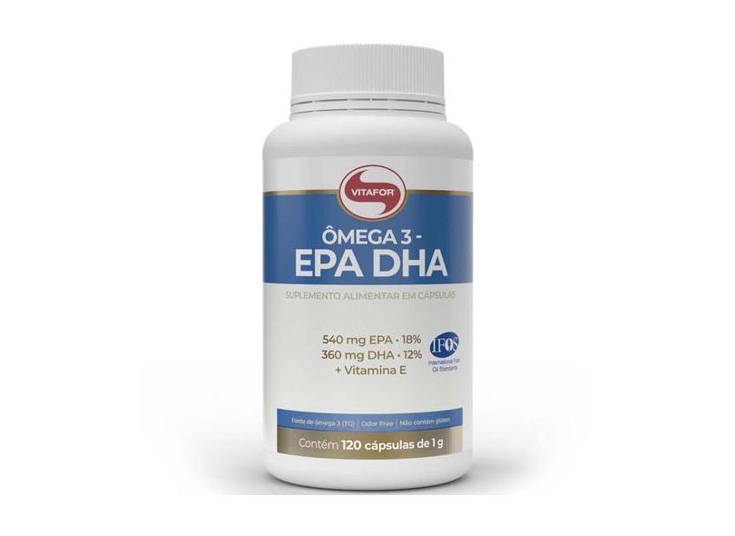 Omega 3 Epa Dha 1000Mg Óleo De Peixe C/ 120 Capsulas Vitafor