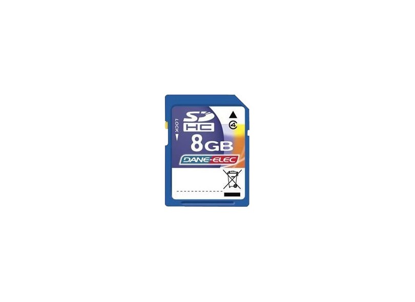 Cartão de Memória SDHC Dane-Elec 8 GB DA-SD-8048-R