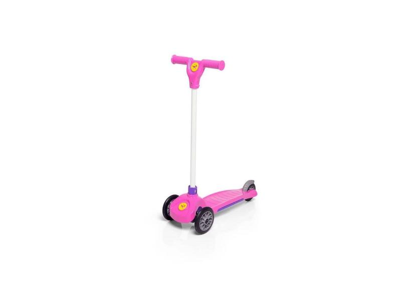 Brinquedo Patinete Trinet Rosa 3 Rodas Calesita