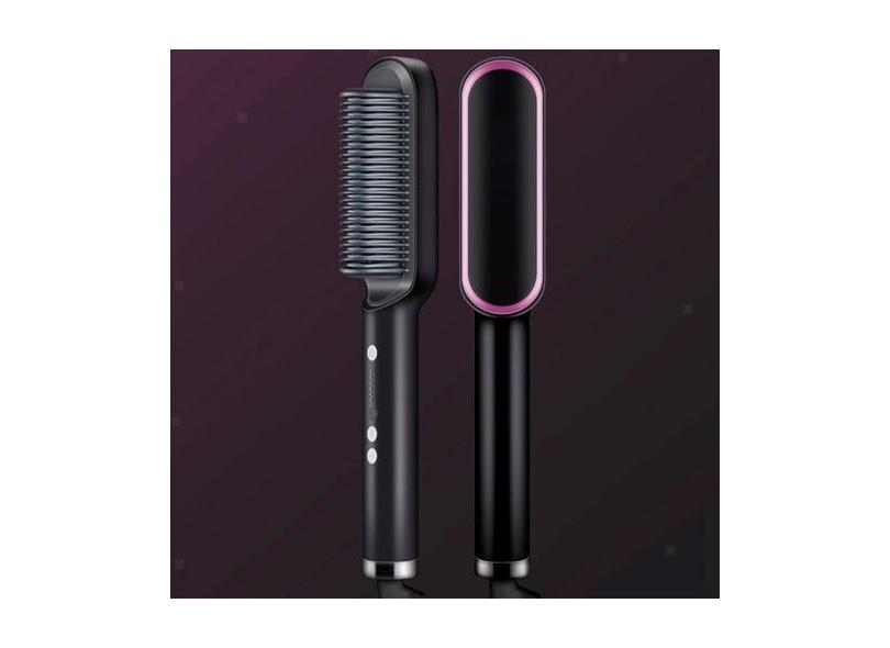 Escova 3 em 1 Secadora Alisa Cabelo Rápido Plus 110/220v Bivolt - GENZ