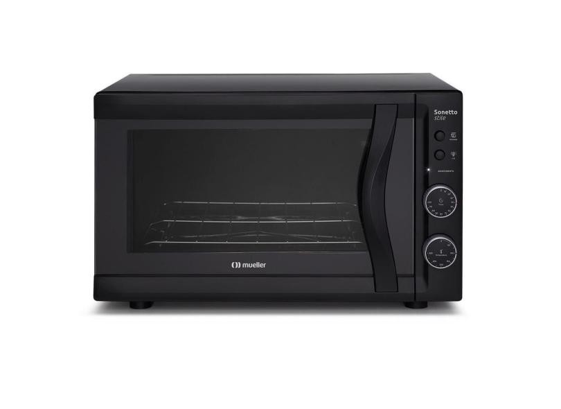 Forno Elétrico de Bancada Mueller 44 Litros Sonetto Stile Preto G3 - 127V