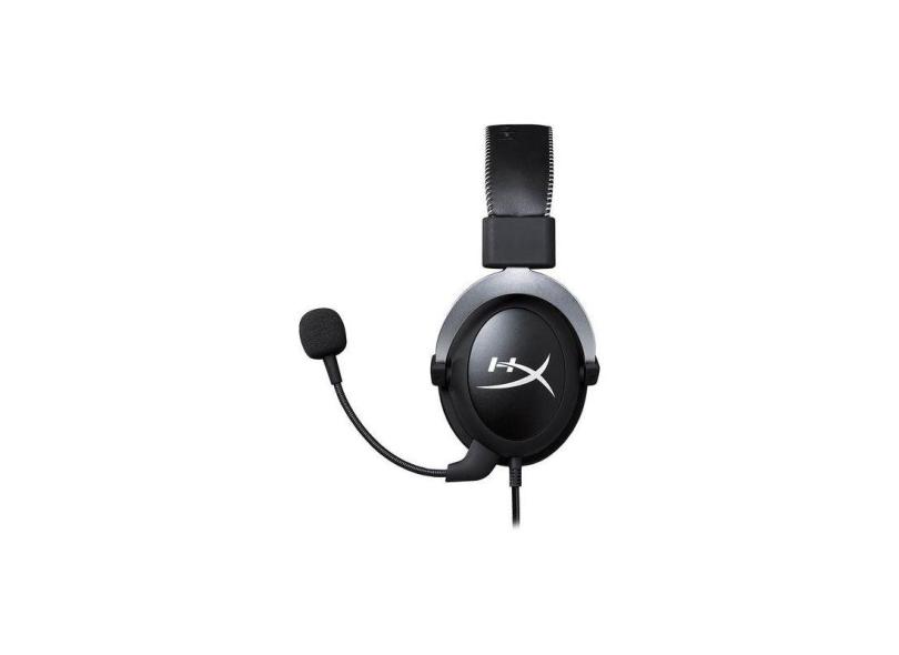 Fone De Ouvido Hyperx Cloudx Mini Jack 3.5 Mm Microfone Removivel Preto Prata Hx