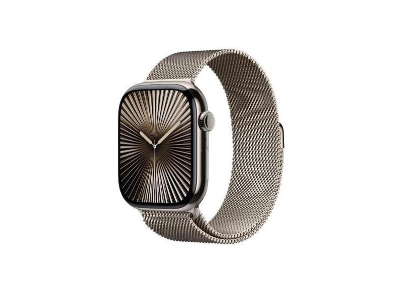 Apple Watch Series 10 GPS + Cellular  Caixa natural de titânio  46 mm 