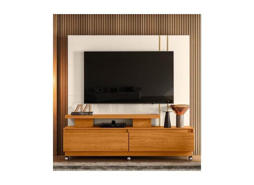 Home Theater New Apolo Para TVs até 75 Polegadas Com Kit Rodizío Cinam