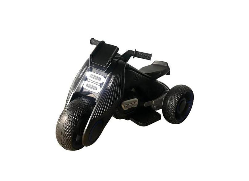 Mini Moto Elétrica Infantil 6V Importway com Luzes Som Preta