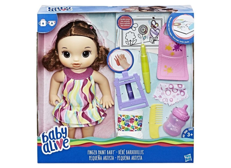 Boneca Baby Alive Pequena Artista Hasbro