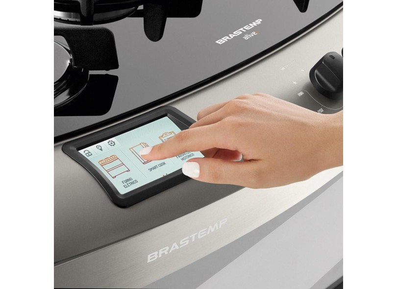 Fogão de Piso Brastemp Ative Smart Cook 5 Bocas BFD5SAR