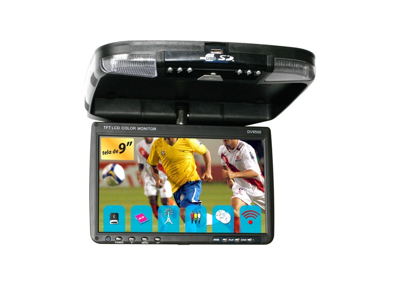 DVD Player Automotivo GT Sound  D9500-T c/ tela 9''