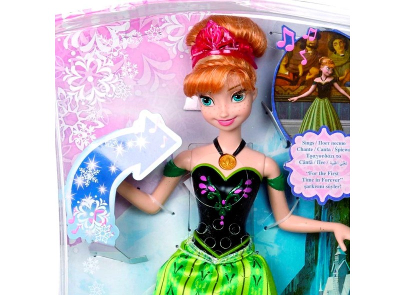 Boneca Frozen Anna Musical CJJ08 Mattel