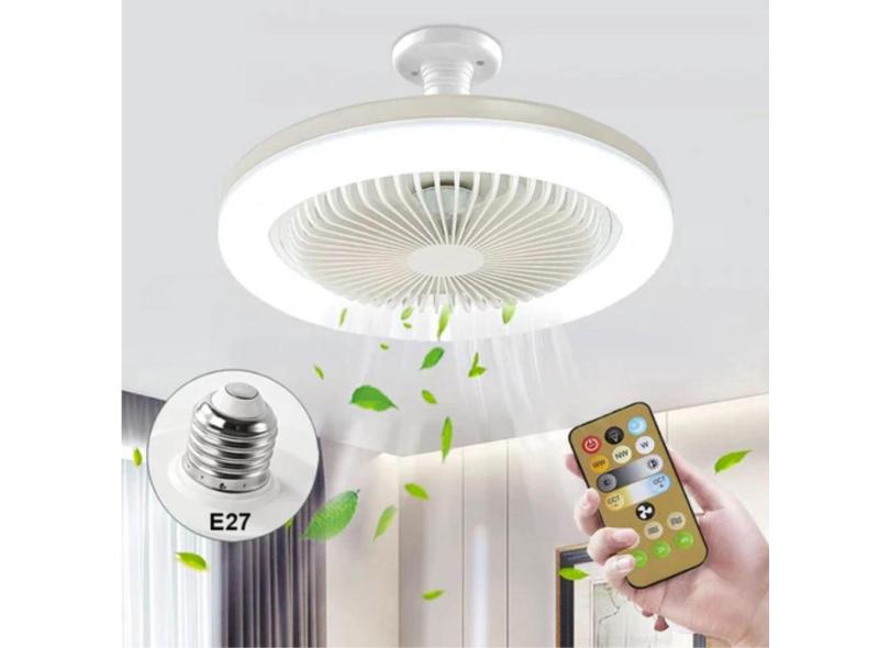 Ventilador de Teto para Cozinha com Luzes Rotativas