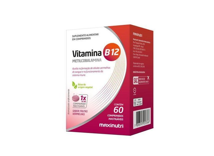 Vitamina B12 Mastigaveis - 60 Caps Maxinutri