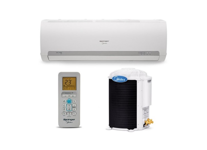 Ar Condicionado Split Hi Wall Springer Midea 9000 BTUs Controle Remoto Quente/Frio 42MAQA09S5 / 38KQX09S5