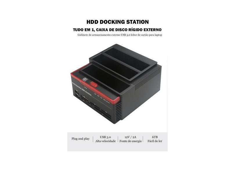 Docking Station KALEA Pour Disque Dur SAS SFF-8482 2.5/3.5 - USB 3.0 5Gbps