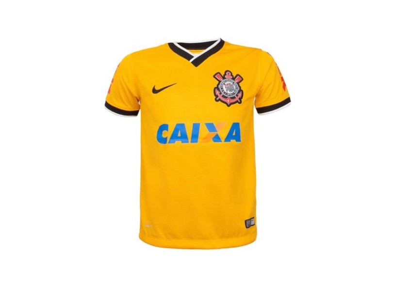 Camisa Torcedor infantil Corinthians III 2014 com Número Nike