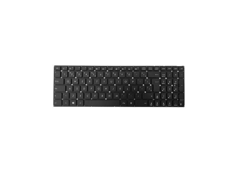 Teclado Para Notebook Bringit Compatível Com Asus Part Number 0Knb0-61