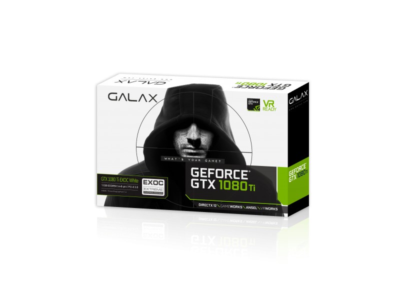 Placa de Video NVIDIA GeForce GTX 1080 Ti 11 GB GDDR5X 352 Bits Galax 80IUJBMDQ0EW