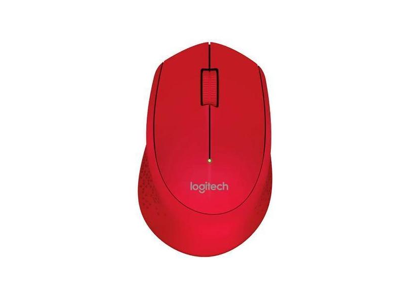 Mouse Logitech M280 - Sem Fio - 1000 Dpi - 3 Botoes - Vermelho