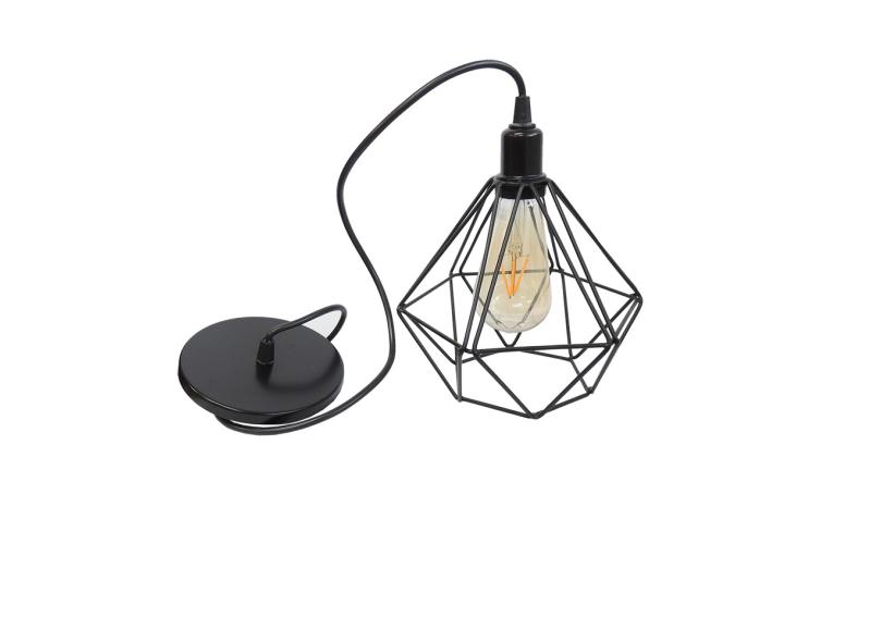 Luminária Pendente de Teto Diamante Aramado Lustre Metal com o Melhor