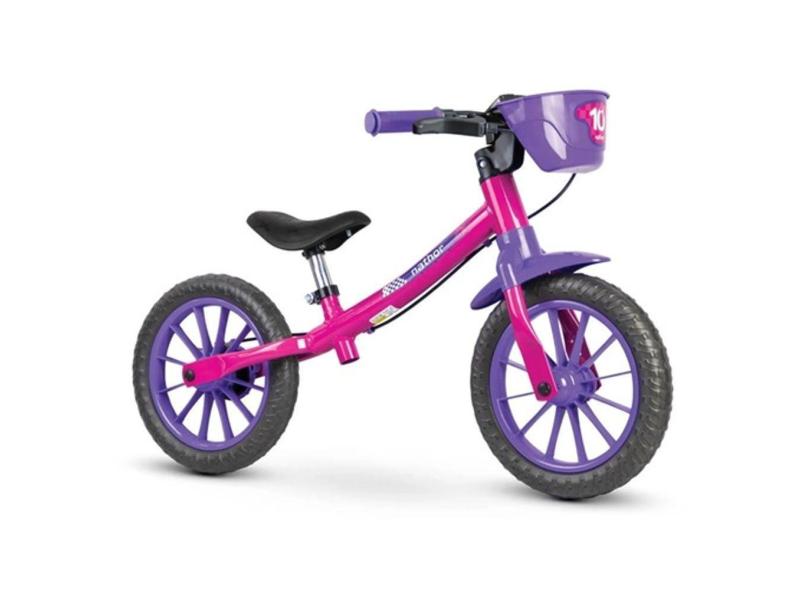 Bicicleta Aro 12 Balance Sem Pedal Rosa/violeta