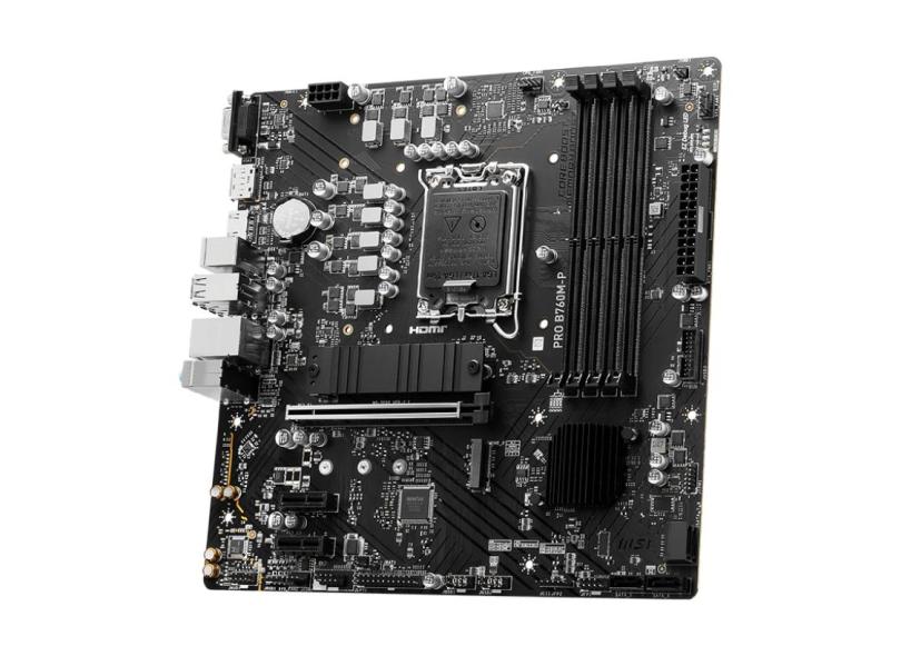 Placa Mãe MSI PRO B760M-P Intel LGA 1700 DDR4 mATX