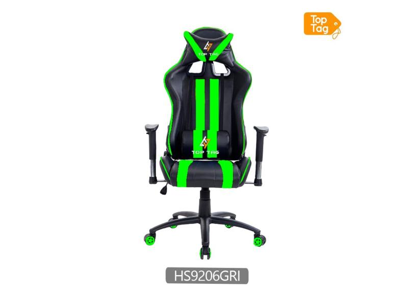 Cadeira Gamer Giratoria Verde e Preto - Hs9206gr