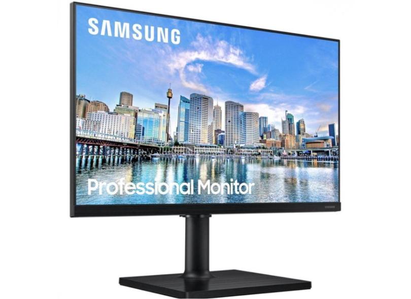 Monitor Samsung 24 Led/Ips Fhd Hdmi Usb Display Port Freesync C/Ajuste De Altura E Rotacao-Lf24T450