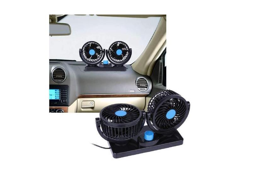 Ventilador Duplo Automotivo P/ Carro Caminhão 2 Velocidades 12V - Emb-