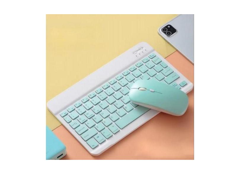 Mini Teclado Bluetooth Sem Fio Recarregável Ultrafino Para Computador/