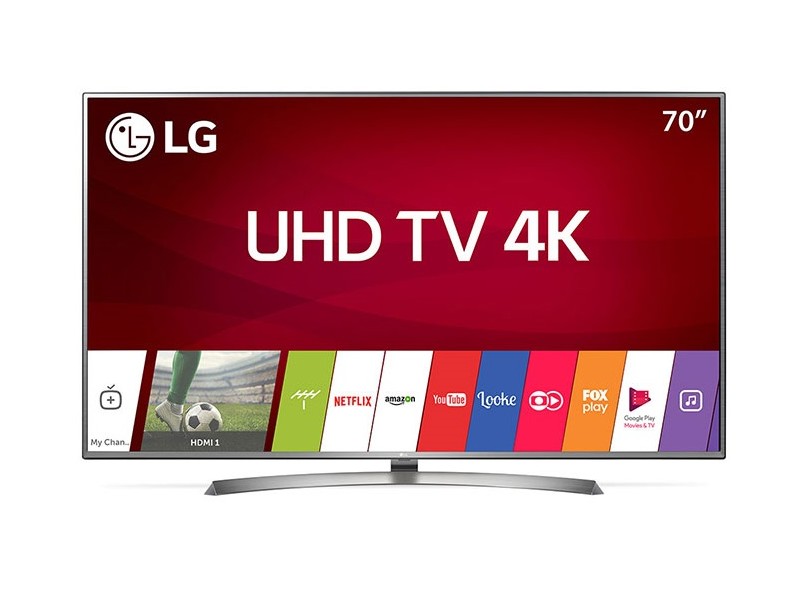 Smart TV TV LED 70 " LG 4K Netflix 70UJ6585 4 HDMI
