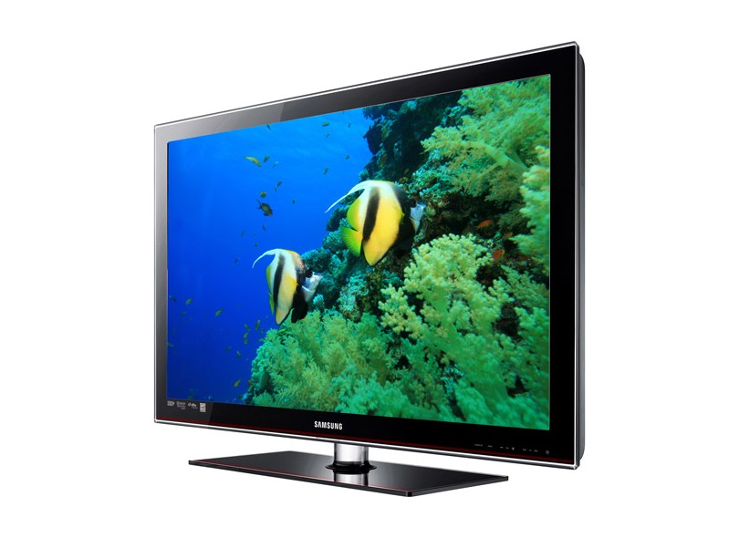 TV LCD 46” Samsung Full HD com Conversor Digital Interno, 4 HDMI, LN46C550J1MXZD, Contraste Dinâmico 90.000:1, USB (Movie), Preta