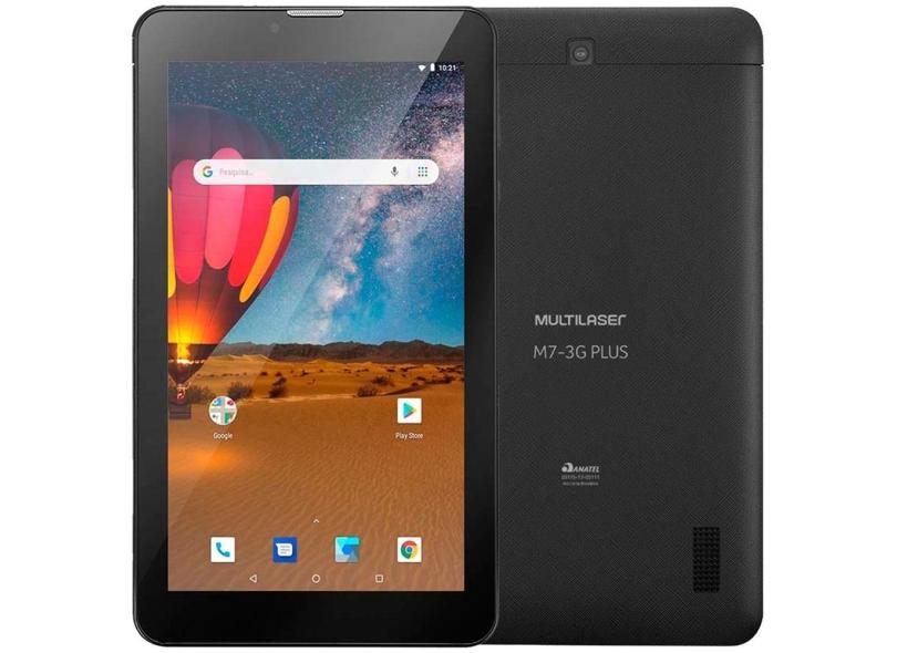 Tablet Multilaser M7 3G Plus 3G 16.0 GB LCD 7.0 " Android 8.1 (Oreo) 3.0 MP