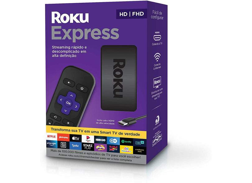 Smart TV Box Roku 3930BR Full HD HDMI