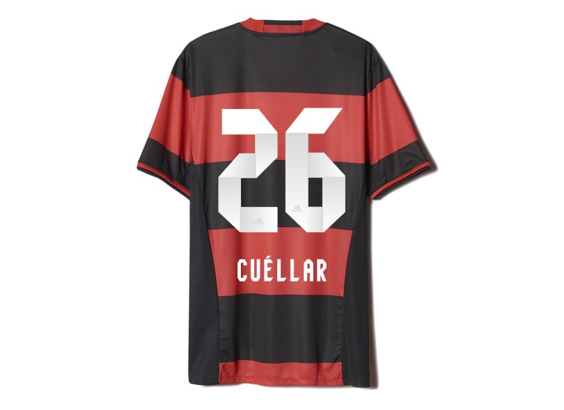 Camisa Torcedor Flamengo I 2016 com Número Adidas