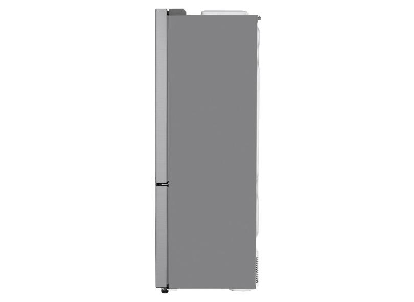 Geladeira LG GC-B569NLL Frost Free Inverse 451 Litros cor Inox