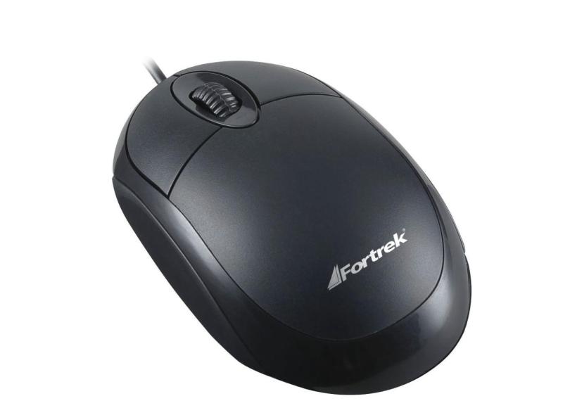Mouse USB Fortrek OM-101 - 800dpi - Cabo 1,2 metros - Preto