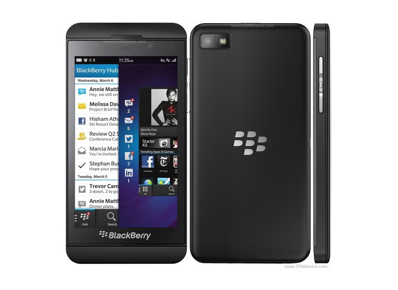 Smartphone BlackBerry Z10 Câmera 8 Megapixels Desbloqueado Blackberry 10 Wi-Fi 3G