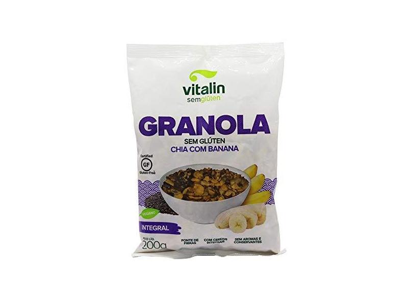 Granola Sem Glúten Chia com Banana 200g - Vitalin