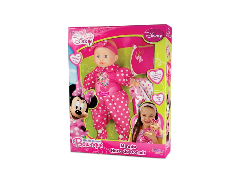 Boneca Disney Minnie Hora de Dormir Apolo Brinquedos