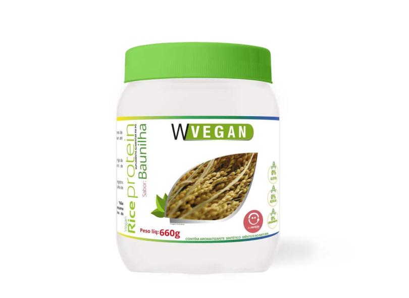 Rice Protein 660G Sabor Baunilha Wvegan Vegano Proteina De Arroz com o ...