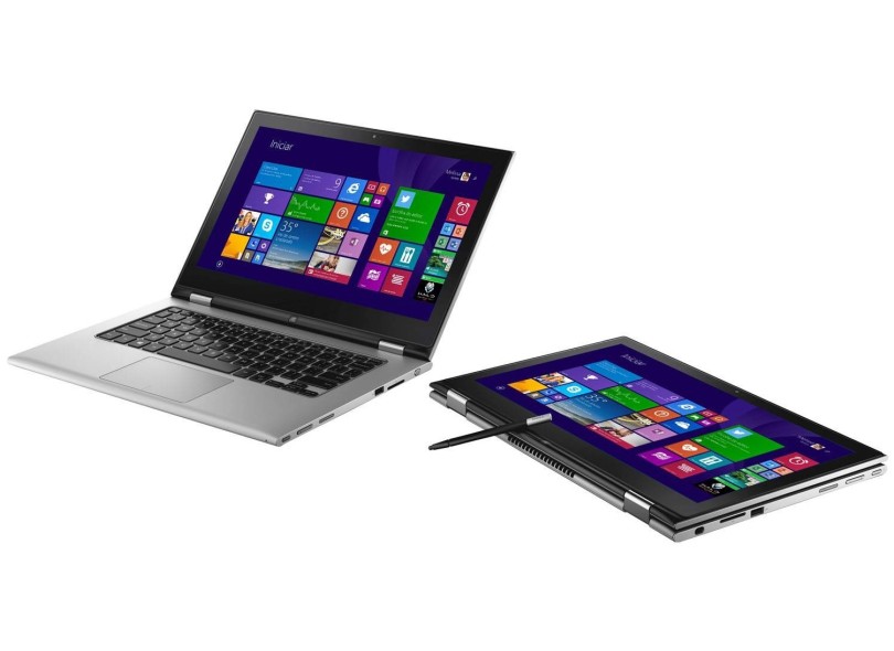 Notebook Conversível Dell Inspiron 7000 Intel Core i5 4210U 4ª Geração 4GB de RAM HD 500 GB LED 13,3" Touchscreen Windows 8.1 13-7347-A20