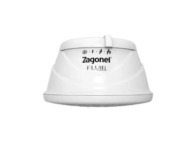 Chuveiro Ducha Fluir 4T Eletrônica 6800w 220v Branco Zagonel, 220V