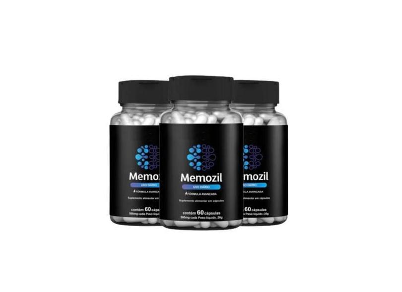 Memozil - (3 Potes) - 180 Caps - Visual Suplementos