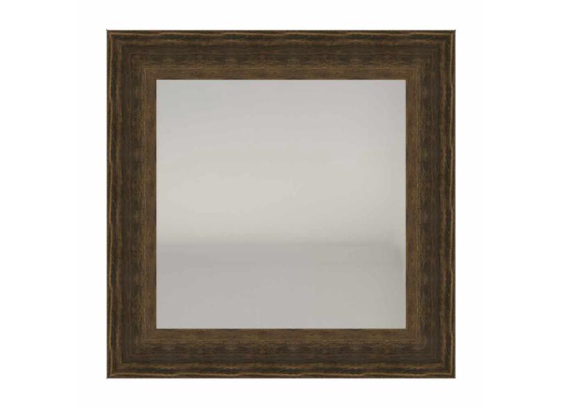 Espelho com Moldura Goeldi 70 X 70 Cm Imbuia Envelhecida