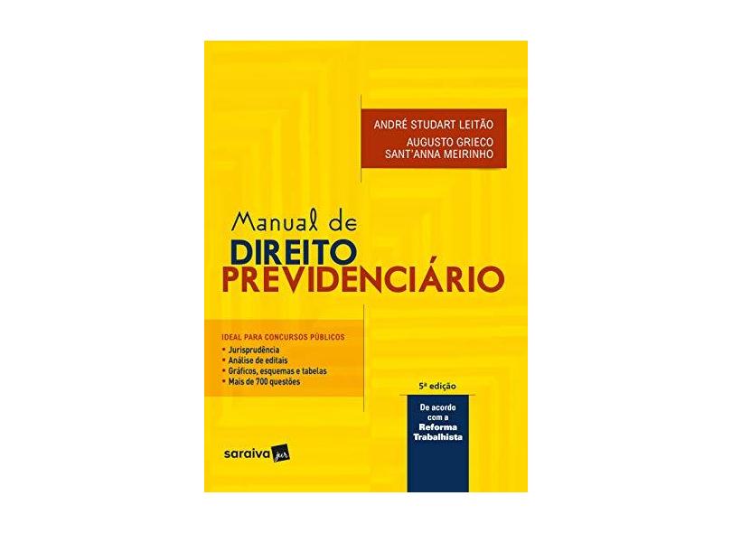 Manual de Direito Previdenciário - André Studart Leitão - 9788553172122