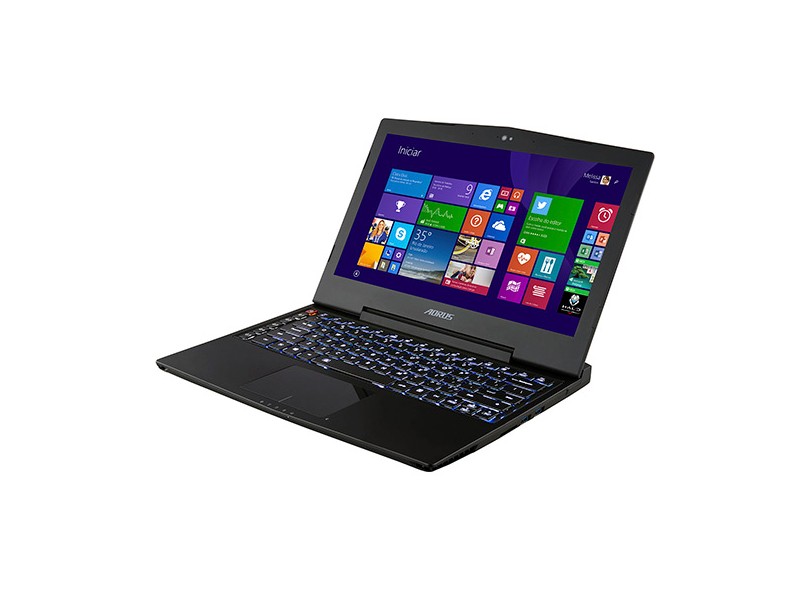 Notebook Aorus Gamer Intel Core i7 4860HQ 16 GB de RAM SSD 512 GB LED 13 " GeForce GTX 870M Windows 8.1 X3 Plus