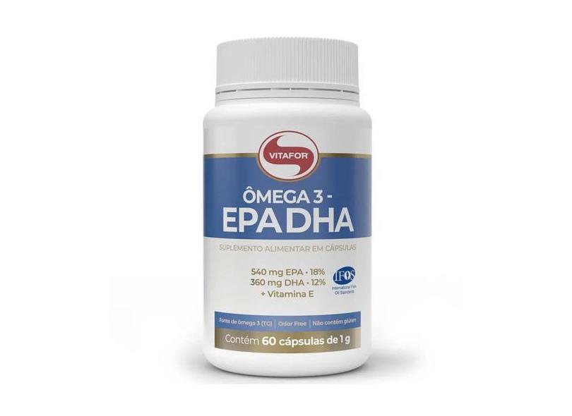 Omega 3 Epa Dha 1000Mg Óleo De Peixe Com 60 Capsulas Vitafor